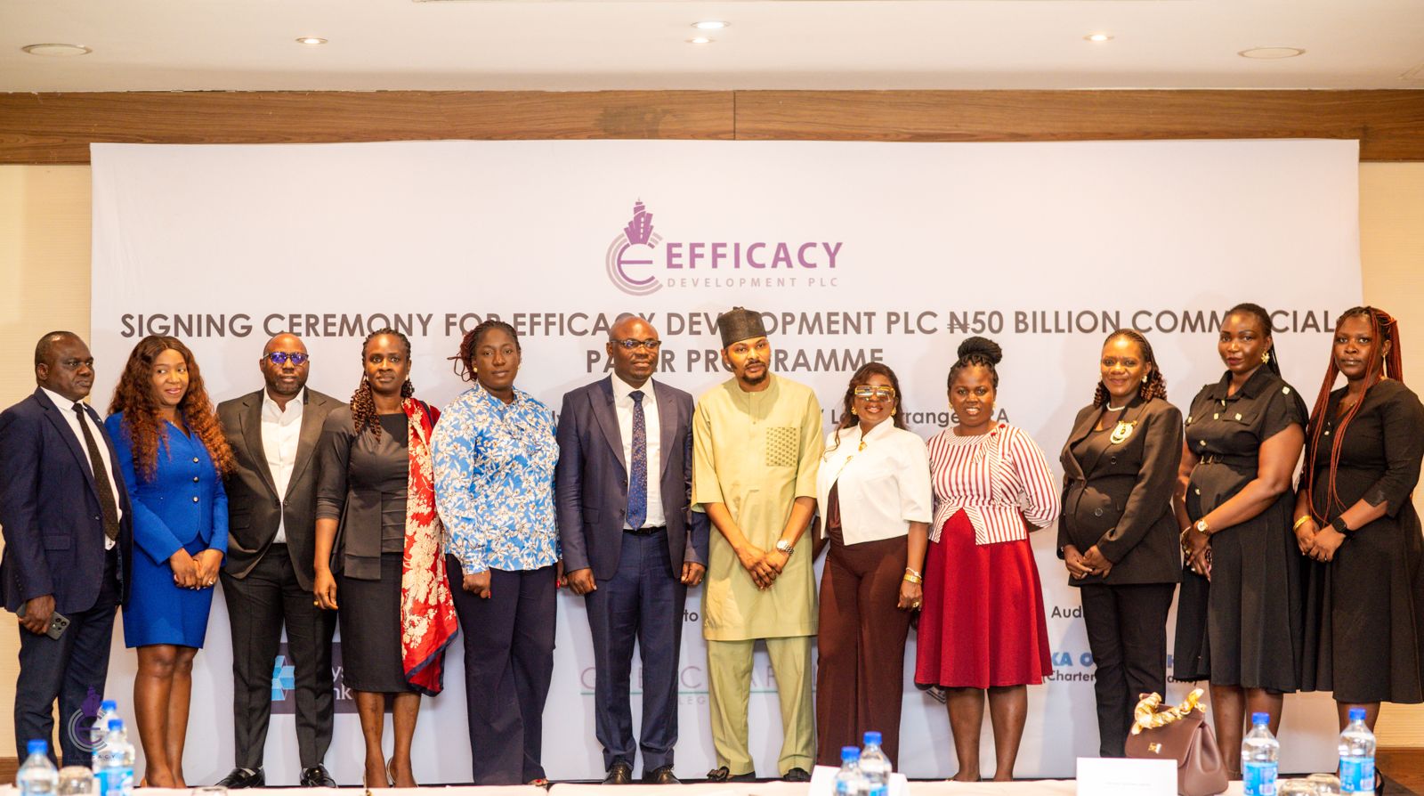 Top property firm Efficacy Development PLC entered into an agreement with Lagos's leading investment bank, Pathway Advisors Limited (PAL).
