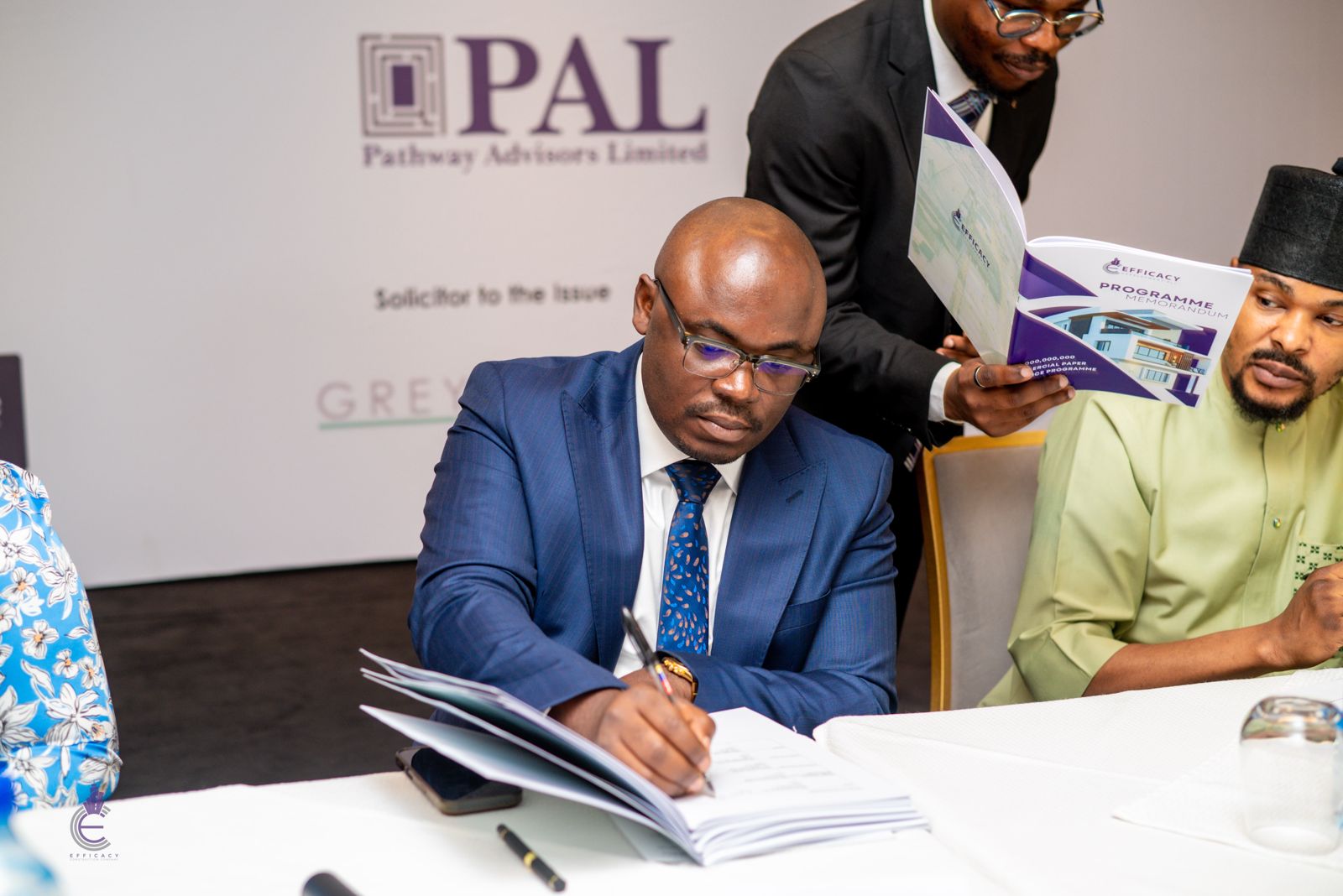 Top property firm Efficacy Development PLC entered into an agreement with Lagos's leading investment bank, Pathway Advisors Limited (PAL).